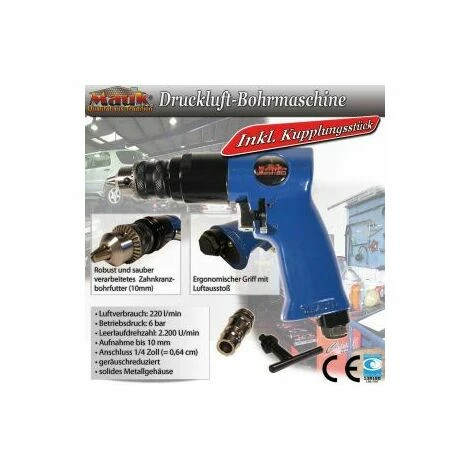 Mauk Druckluft Bohrmaschine Bohrer Rechts- und Linkslauf 2200 U/min 6 bar Mauk Druckluft Bohrmaschine Bohrer Rechts- Und Linkslauf 2200 U/min 6 Bar -MAUK shop 11693458 1