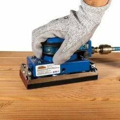 Mauk Druckluft Schwingschleifer Inklusive 5 Schleifpads Und Kupplungsstück - Schleifer Schleifmaschine Exzenterschleifer -MAUK shop 11693470 5