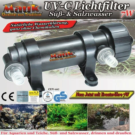 Mauk UVC Lichtfilter Teichfilter Algenklärer Wasserklärer Teichklärer 7 W inkl. Ersatzleuchte 1200 l/h Mauk UVC Lichtfilter Teichfilter Algenklärer Wasserklärer Teichklärer 7 W Inkl. Ersatzleuchte 1200 L/h -MAUK shop 11693517 1