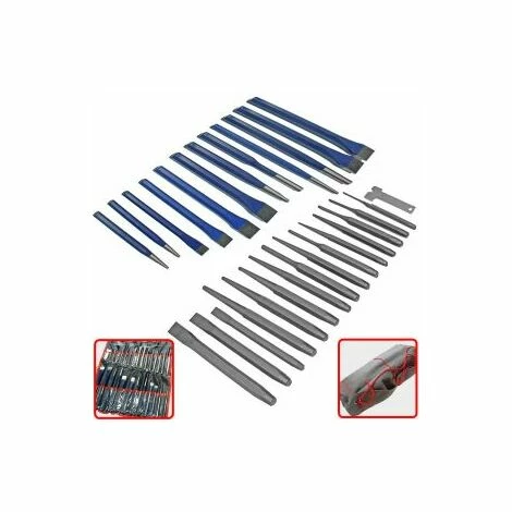 Mauk Stecheisen Meißel Flachmeißel Set Treiber Splinttreiber Satz 28 teilig Mauk Stecheisen Meißel Flachmeißel Set Treiber Splinttreiber Satz 28 Teilig -MAUK shop 11693665 1