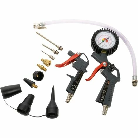 Mauk Druckluft Set 8 bar - 13 teilig Reifenfüller & Ausblaspistole inklusive Verlängerungsdüsen & Adapter Mauk Druckluft Set 8 Bar - 13 Teilig Reifenfüller & Ausblaspistole Inklusive Verlängerungsdüsen & Adapter -MAUK shop 11693834 1