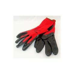 Mauk Handschuhe Arbeitshandschuhe Schutzhandschuhe Polyester Rot, Schwarz Nitril Beschichtet Größe 10" 12 Paar -MAUK shop 11693857 4