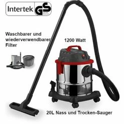Mauk 20 L Nass- Und Trockensauger Staubsauger Sauger Kompakt - 1200 W 2 Mauk 20 L Nass- Und Trockensauger Staubsauger Sauger Kompakt - 1200 W -MAUK shop 11693938 3