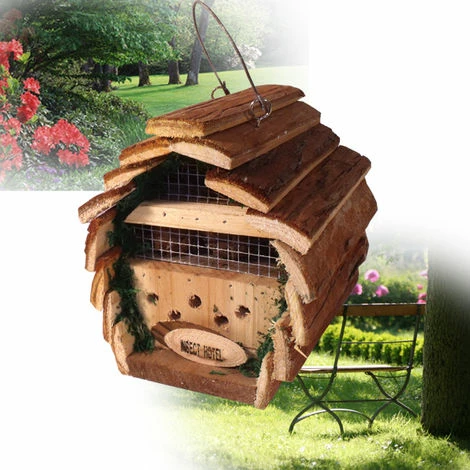 Mauk Insektenhaus Hotel mit Haken zum Aufhängen - 16 x 14 x 16 cm Mauk Insektenhaus Hotel Mit Haken Zum Aufhängen - 16 X 14 X 16 Cm -MAUK shop 15380948 2