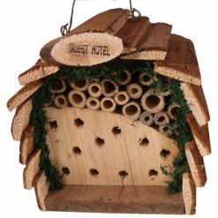 Mauk Insektenhotel Insekten Haus Mit Haken Zum Aufhängen - 16 X 14 X 16 Cm