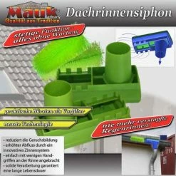 Mauk Dachrinnen Siphon Set Mit Bürstenvorsatz
