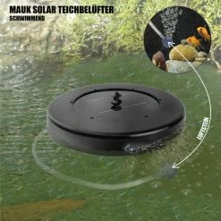Mauk Solar Teichbelüfter Oxydator Inklusive Sauerstoffstein Schwarz 0,8 Watt Rund 4 Mauk Solar Teichbelüfter Oxydator Inklusive Sauerstoffstein Schwarz 0,8 Watt Rund -MAUK shop 45801143 5