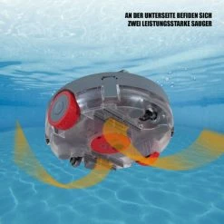 Mauk Poolroboter Reinigungsroboter Bodenreinigung Robotersauger, Li-Ion Akku, 200 M² Kabellos -MAUK shop 45801156 4