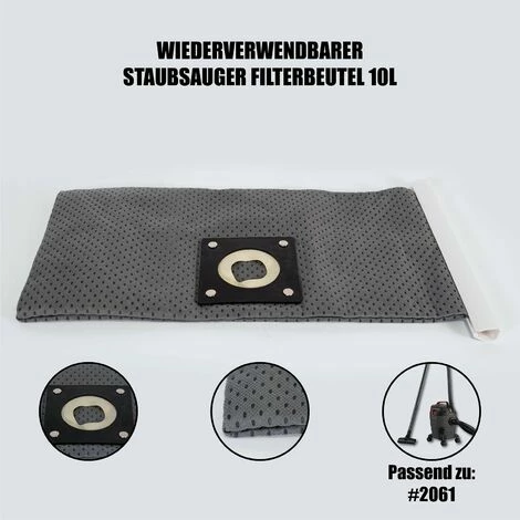Mauk wiederverwendbarer Staubsauger Filterbeutel für #2061 Nass - und Trockensauger 10 Liter Mauk Wiederverwendbarer Staubsauger Filterbeutel Für #2061 Nass - Und Trockensauger 10 Liter -MAUK shop 50328877 1